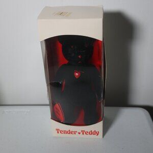 Vintage Dept 56 Flocked Tender Teddy bear jointed in original box approx. 5"